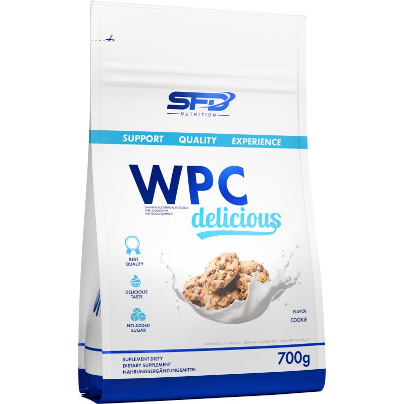SFD Nutrition WPC Protein Delicious srvátkový proteín príchuť Cookie 700 g