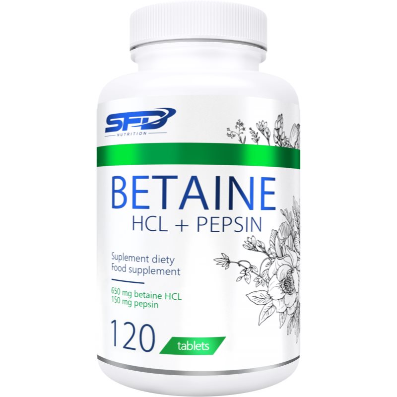 E-shop SFD Nutrition Betaine HCl + Pepsin podpora zažívání 120 tbl