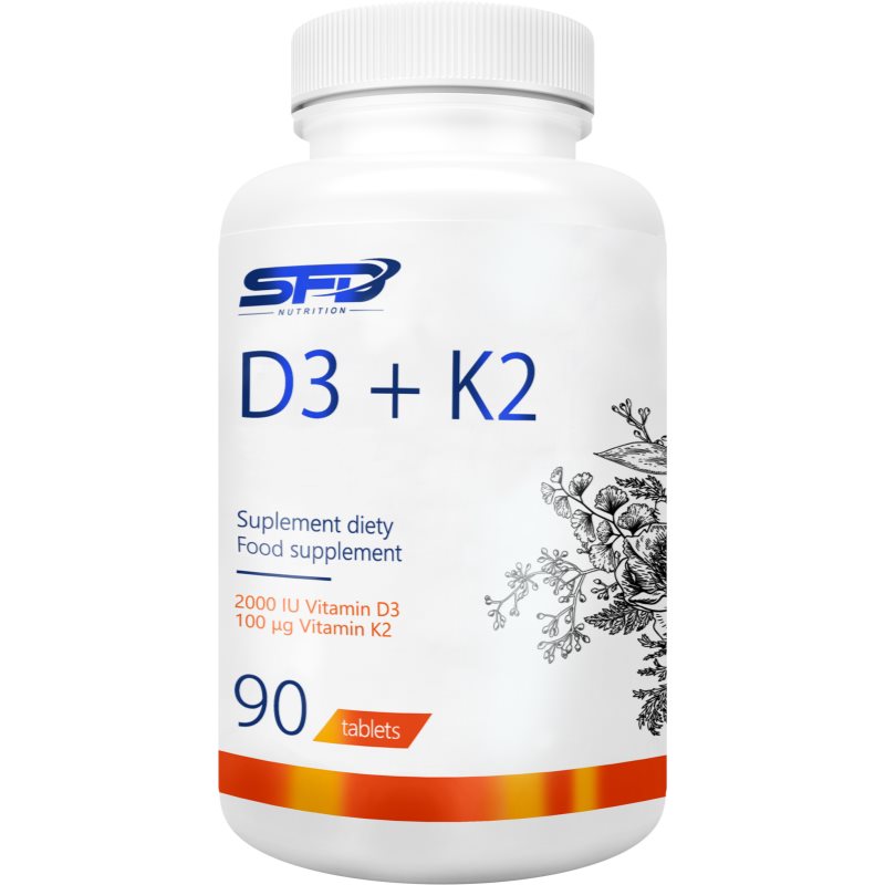 SFD Nutrition D3 + K2 podpora normálneho stavu kostí a zubov 90 tbl