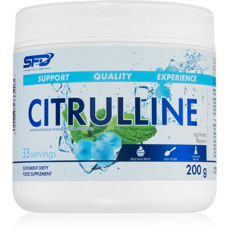 SFD Nutrition Citrulline podpora športového výkonu a regenerácie príchuť Ice Fresh 200 g
