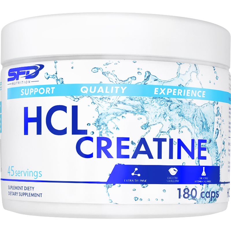 SFD Nutrition Creatine HCl kapsuly na podporu športového výkonu 180 cps