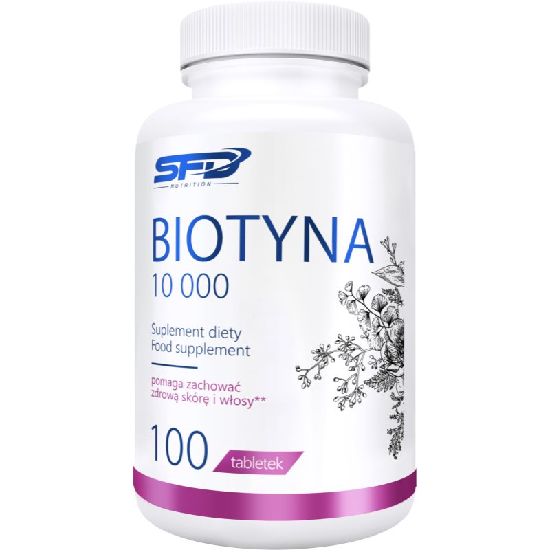 E-shop SFD Nutrition Biotin 10 000 tablety pro krásné vlasy a pokožku 100 tbl