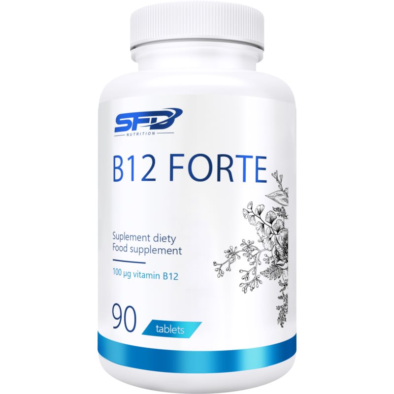 SFD Nutrition B12 Forte tablety na podporu činnosti nervovej sústavy 90 tbl