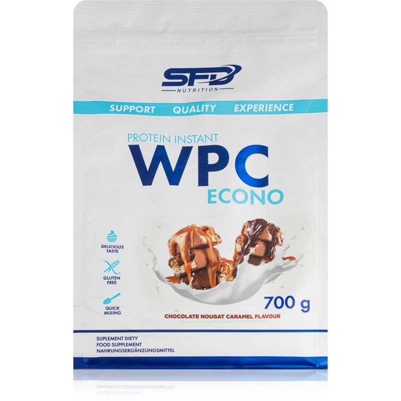 SFD Nutrition WPC Protein Econo srvátkový proteín príchuť Chocolate Nougat Caramel 700 g