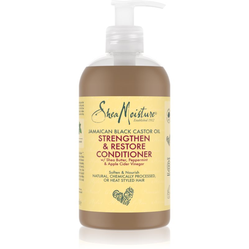 Shea Moisture Jamaican Black Castor Oil Reconstructing Strengthening Conditioner For Stressed Hair And Scalp 384 Ml