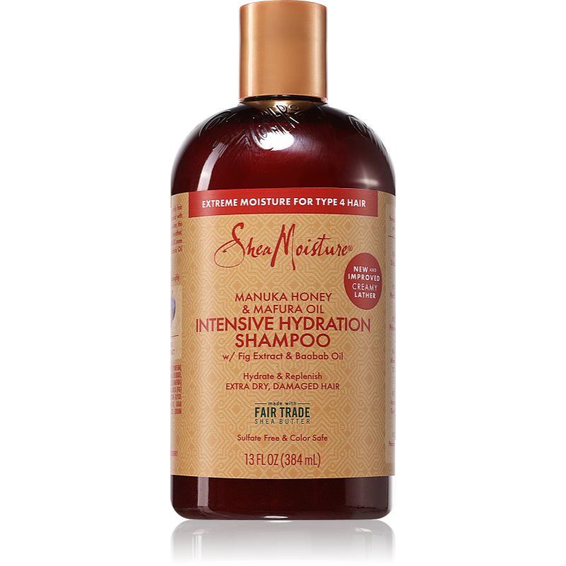Shea Moisture Manuka Honey & Mafura Oil intenzivně hydratační šampon pro suché a poškozené vlasy 384 ml