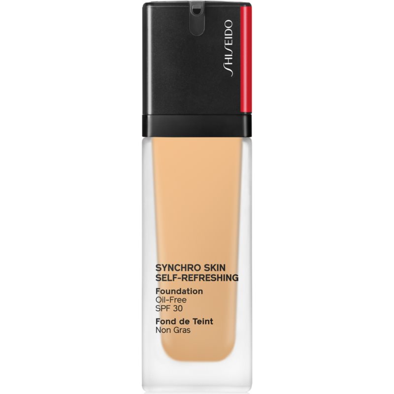 Shiseido Synchro Skin Self-Refreshing Foundation dolgoobstojen tekoči puder SPF 30 odtenek 320 Pine 30 ml