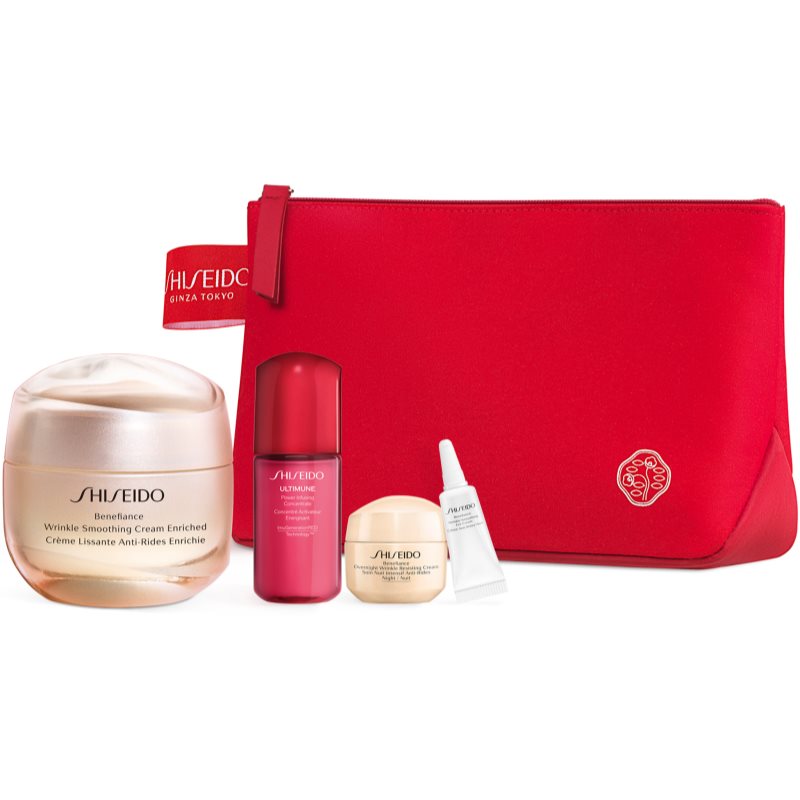 Shiseido Benefiance Wrinkle Smoothing Cream Enriched dovanų rinkinys (brandžiai odai)