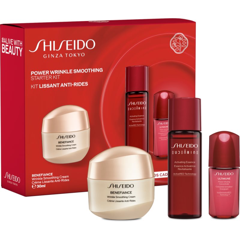 E-shop Shiseido Benefiance Power Wrinkle Smoothing Starter Kit dárková sada (pro zralou pokožku)