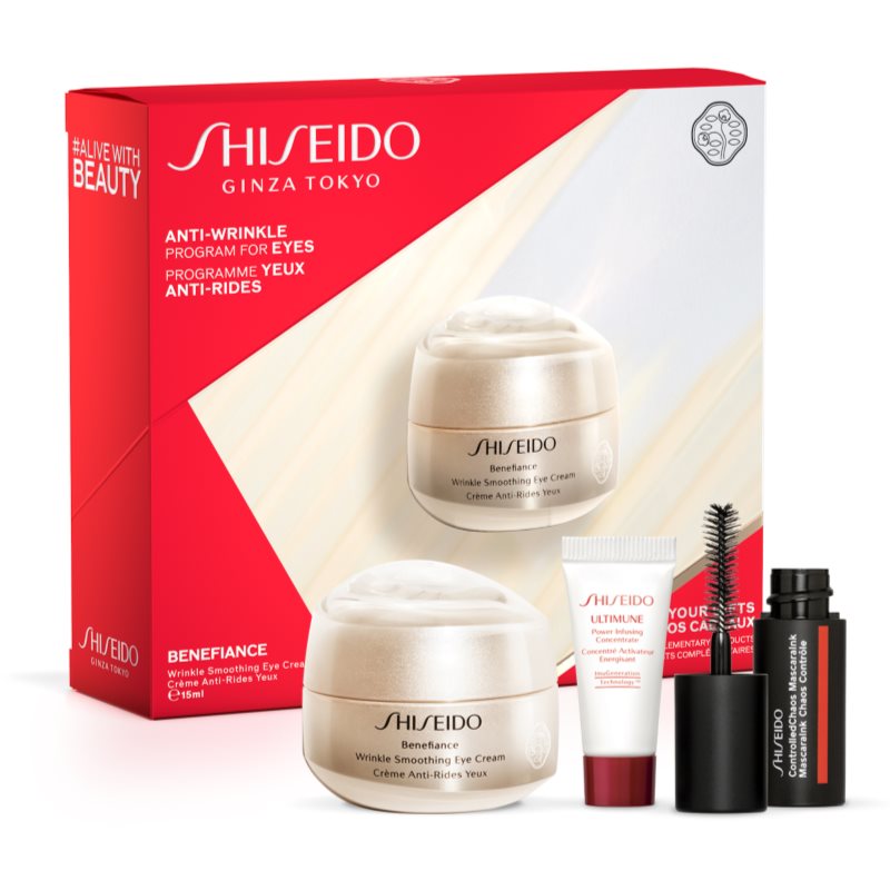 Shiseido Benefiance Wrinkle Smoothing Eye Cream dovanų rinkinys moterims