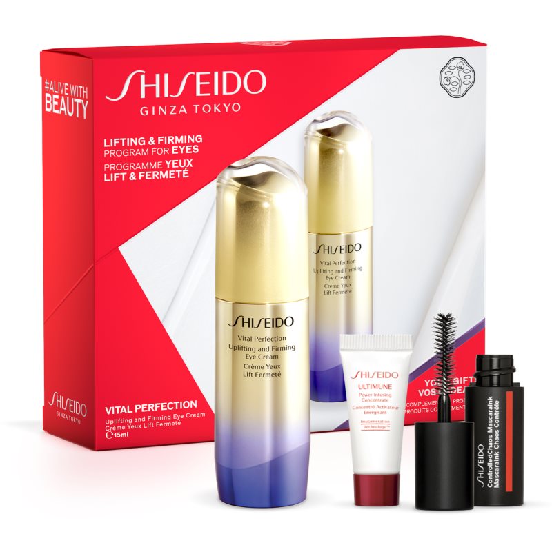 Shiseido Vital Perfection Uplifting & Firming Eye Cream dovanų rinkinys (priemonė nuo raukšlių akių srityje)
