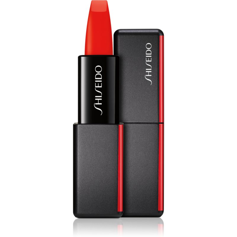 Shiseido ModernMatte Powder Lipstick matný púdrový rúž odtieň 509 Flame (Geranium) 4 g