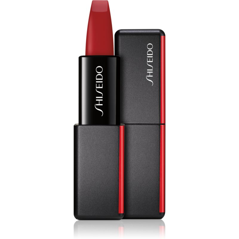 Shiseido ModernMatte Powder Lipstick matt púderes ajakrúzs árnyalat 516 Exotic Red (Scarlet Red) 4 g