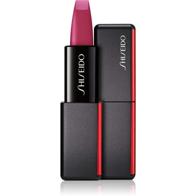 Shiseido ModernMatte Powder Lipstick matt púderes ajakrúzs árnyalat 518 Selfie (Raspberry) 4 g