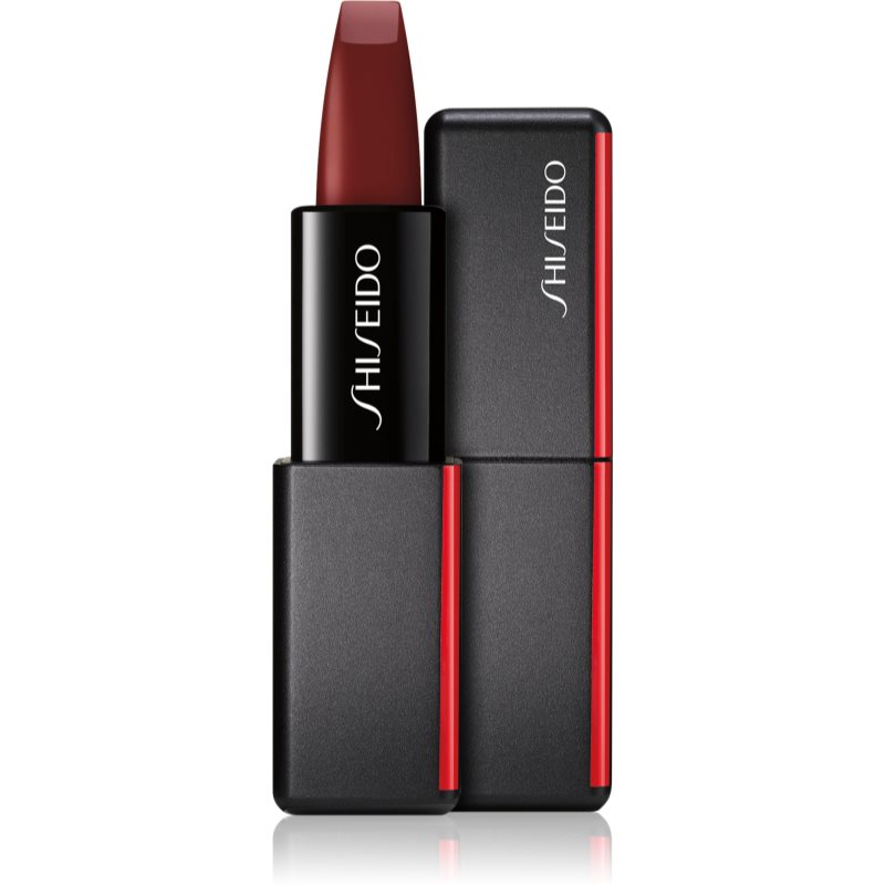 Shiseido ModernMatte Powder Lipstick matt púderes ajakrúzs árnyalat 521 Nocturnal (Brick Red) 4 g