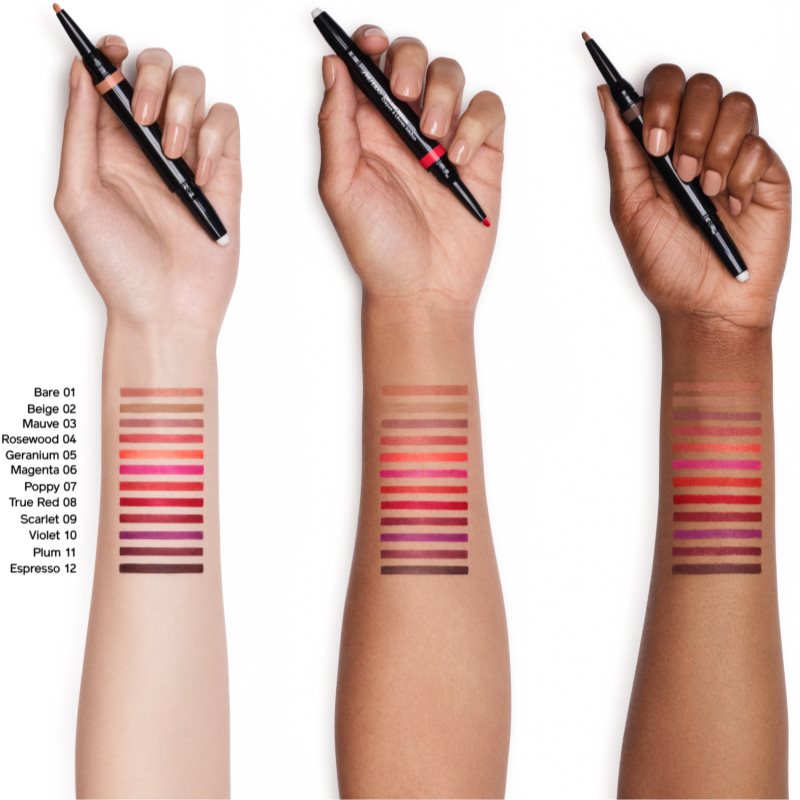 Shiseido LipLiner InkDuo помада та контурний олівець для губ з бальзамом відтінок 08 True Red 1.1 гр