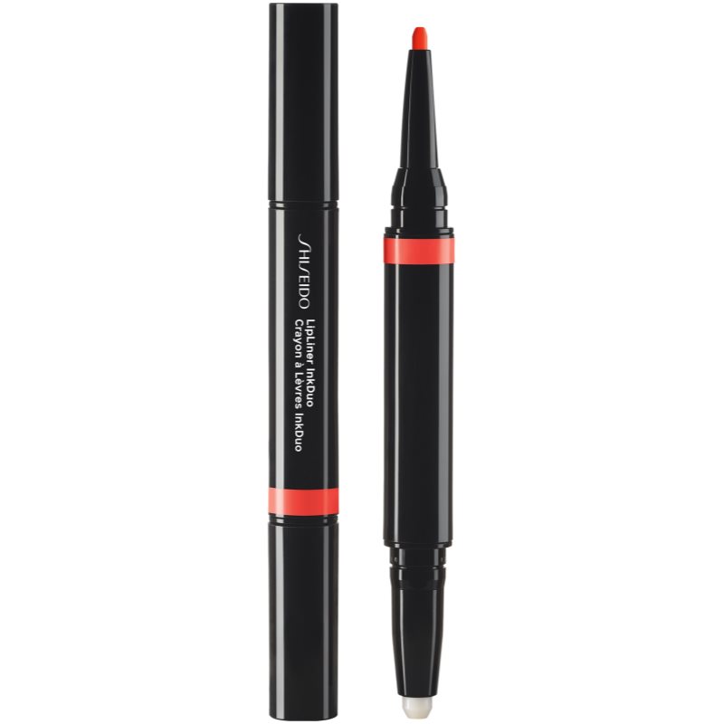 Shiseido LipLiner InkDuo ruj și creion pentru conturul buzelor balsam culoare 05 Geranium 1.1 g