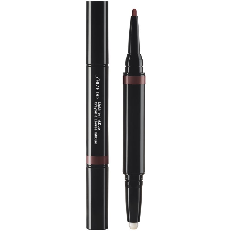 Shiseido LipLiner InkDuo ruj și creion pentru conturul buzelor balsam culoare 12 Espresso 1.1 g