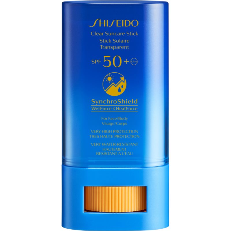 Shiseido Sun Care Clear Stick UV Protector WetForce Topical Treatment To Protect From The Sun SPF 50+ 20 G