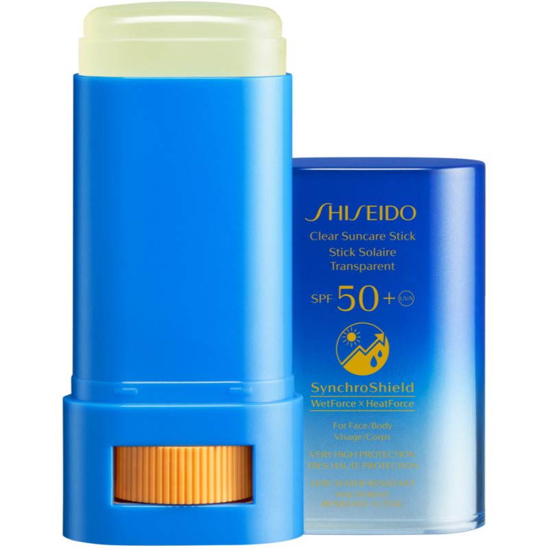 Shiseido Sun Care Clear Stick UV Protector WetForce Topical Treatment To Protect From The Sun SPF 50+ 20 G