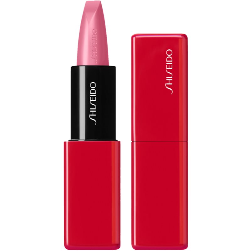Shiseido Makeup Technosatin gel lipstick selyem rúzs árnyalat 407 Pulsar Pink 4 g