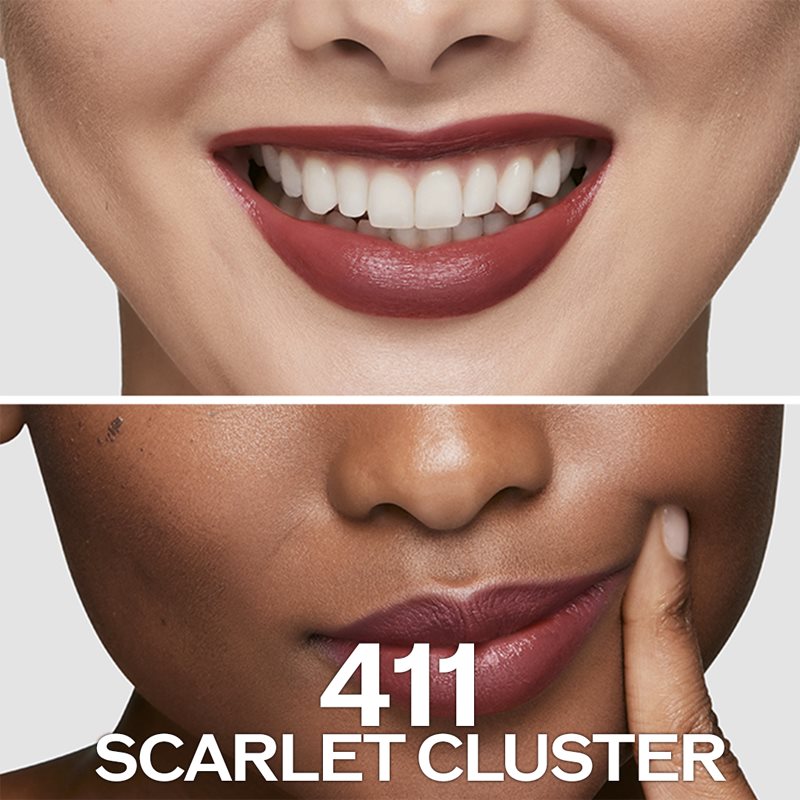 Shiseido Makeup Technosatin Gel Lipstick Satin Lipstick Shade 411 Scarlet Cluster 4 G