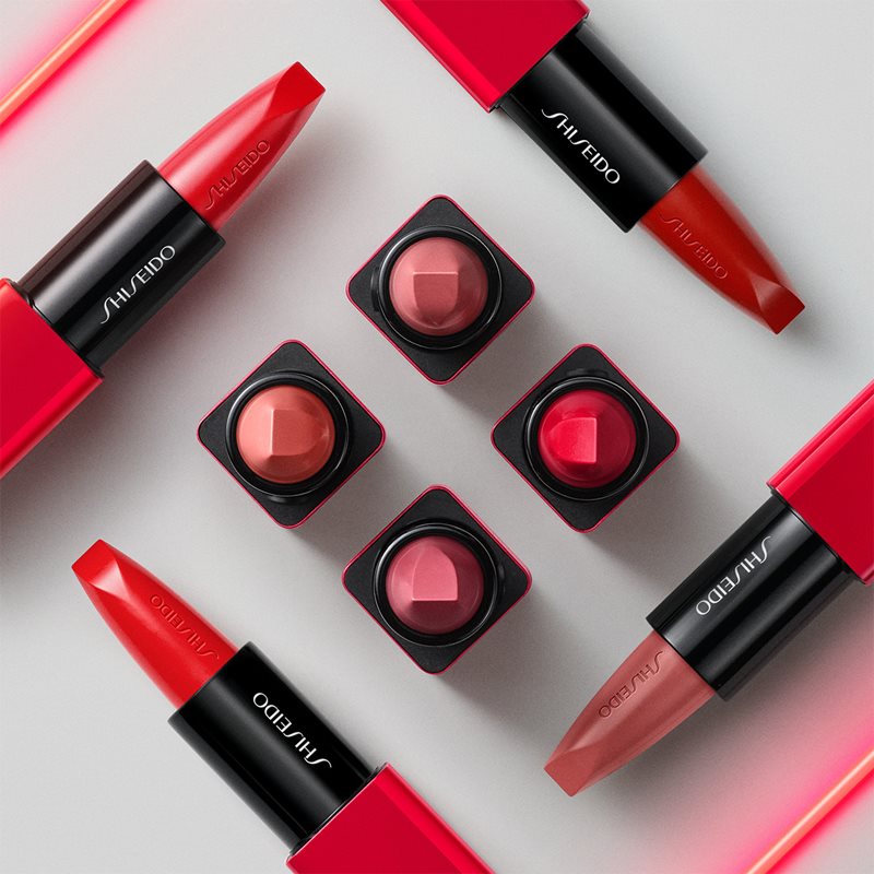 Shiseido Makeup Technosatin Gel Lipstick атласна помада відтінок 411 Scarlet Cluster 4 гр