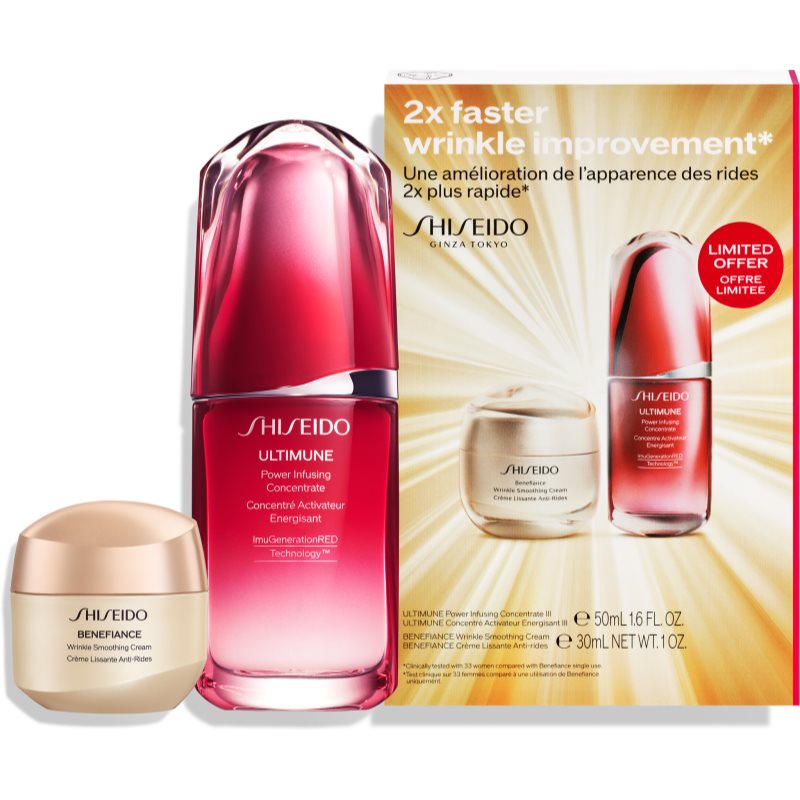 Shiseido Benefiance Wrinkle Smoothing Cream подарунковий набір (проти зморшок )