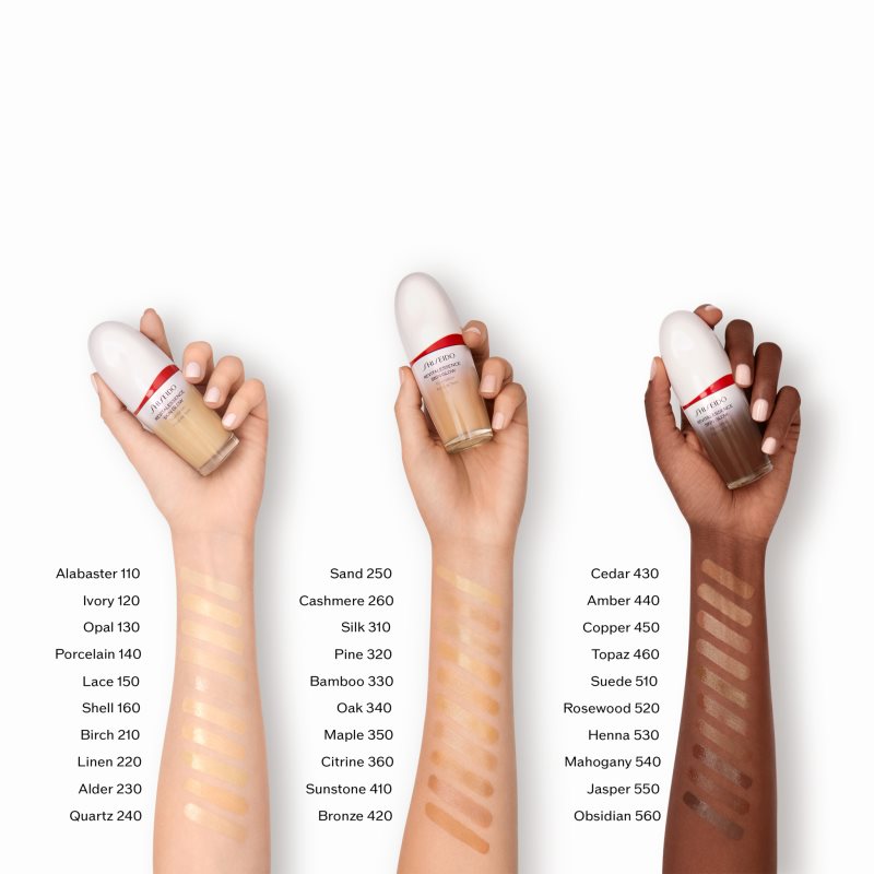 Shiseido Revitalessence Skin Glow Foundation легкий роз'яснюючий тональний крем SPF 30 відтінок Ivory 30 мл