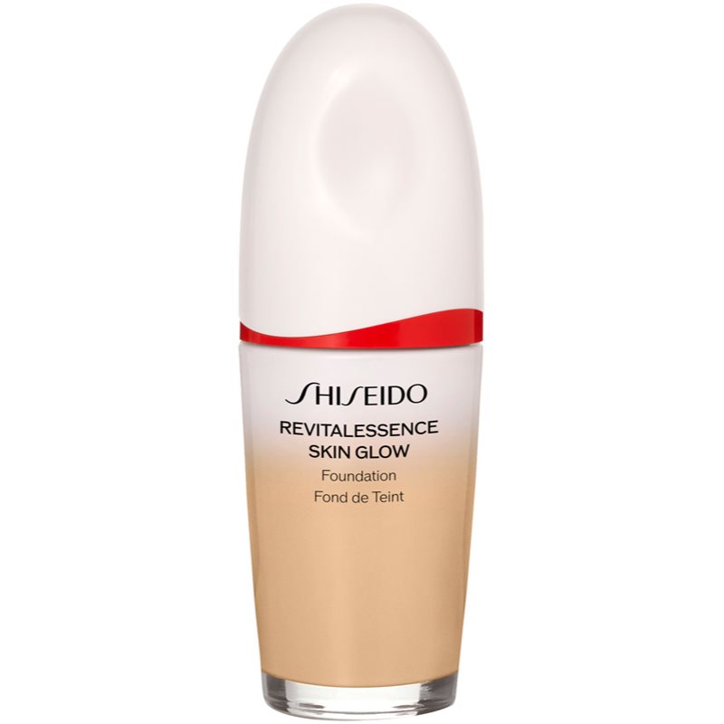 Shiseido revitalessence skin glow foundation könnyű alapozó világosító hatással spf 30 árnyalat bamboo 30 ml