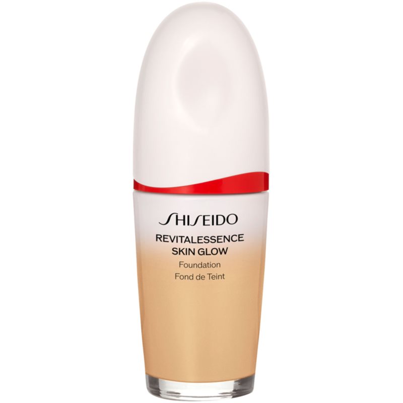 Shiseido Revitalessence Skin Glow Foundation könnyű alapozó világosító hatással SPF 30 árnyalat Oak 30 ml