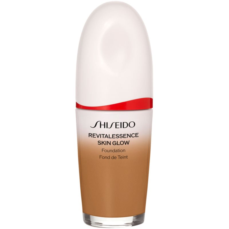 Shiseido Revitalessence Skin Glow Foundation легкий роз'яснюючий тональний крем SPF 30 відтінок Bronze 30 мл