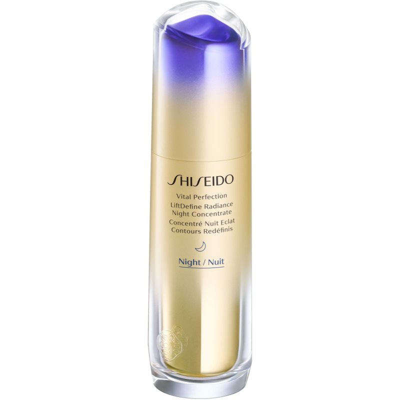 Shiseido Vital Perfection LiftDefine Radiance Night Concentrate нічна сироватка з ліфтинговим ефектом 40 мл