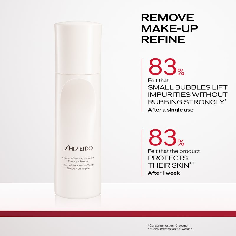 Shiseido Generic Skincare Complete Cleansing Micro Foam Reinigungsschaum zum Abschminken mit feuchtigkeitsspendender Wirkung 180 ml (Bild 3)