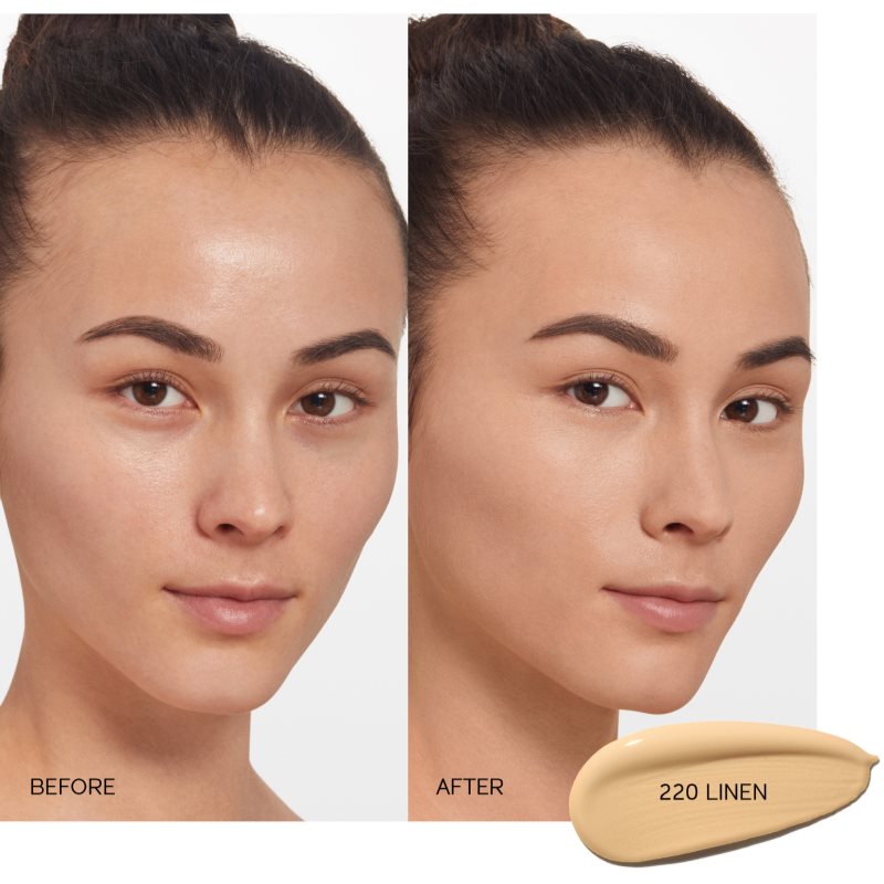 Shiseido Synchro Skin Self-Refreshing Foundation стійкий тональний крем SPF 30 відтінок 220 Linen 30 мл
