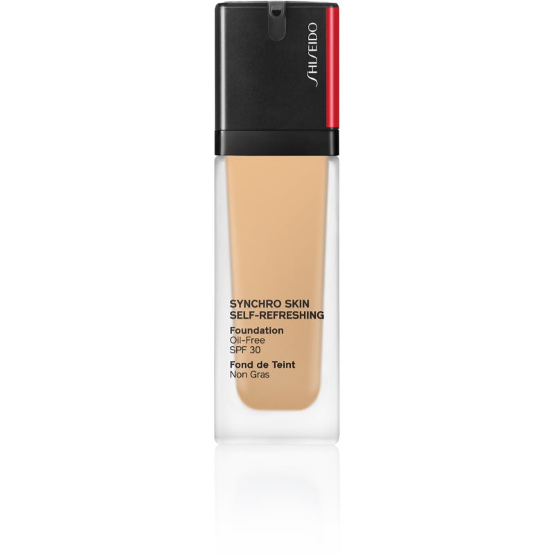 Shiseido Synchro Skin Self-Refreshing Foundation dolgoobstojen tekoči puder SPF 30 odtenek 330 Bamboo 30 ml