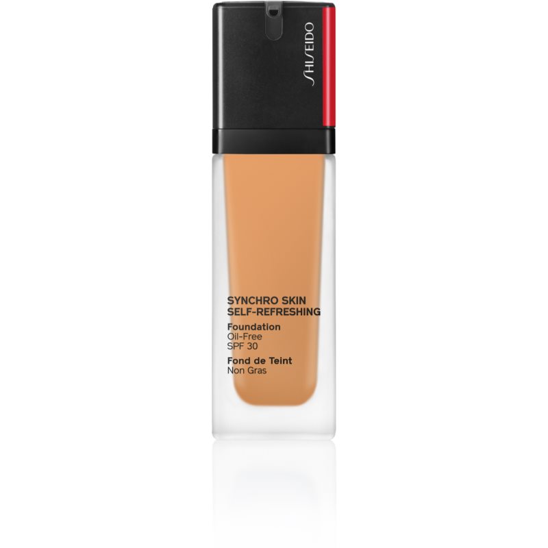 Shiseido Synchro Skin Self-Refreshing Foundation tartós alapozó SPF 30 árnyalat 410 Sunstone 30 ml