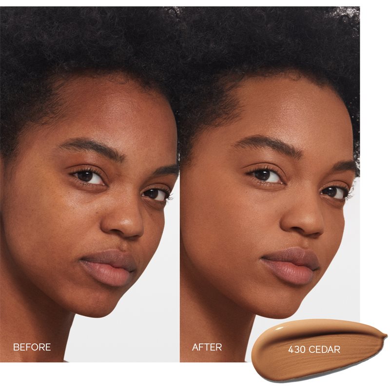 Shiseido Synchro Skin Self-Refreshing Foundation стійкий тональний крем SPF 30 відтінок 430 Cedar 30 мл