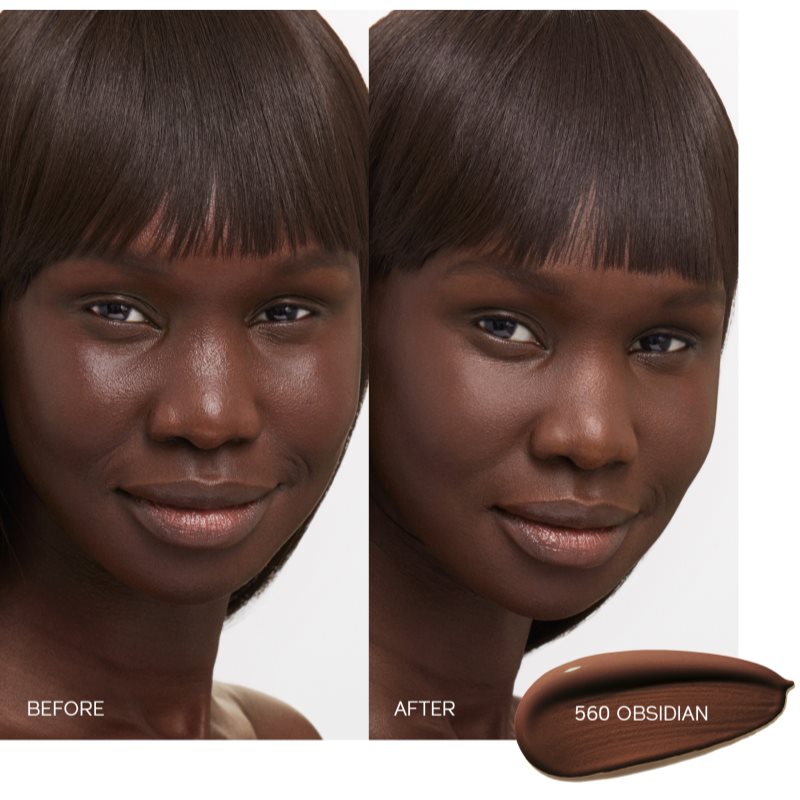 Shiseido Synchro Skin Self-Refreshing Foundation стійкий тональний крем SPF 30 відтінок 560 Obsidian 30 мл