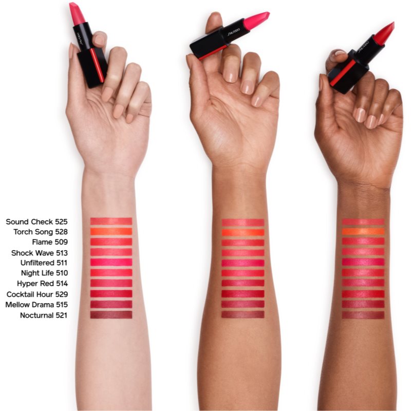Shiseido ModernMatte Powder Lipstick матова пудрова помада відтінок 525 Sound Check 4 гр