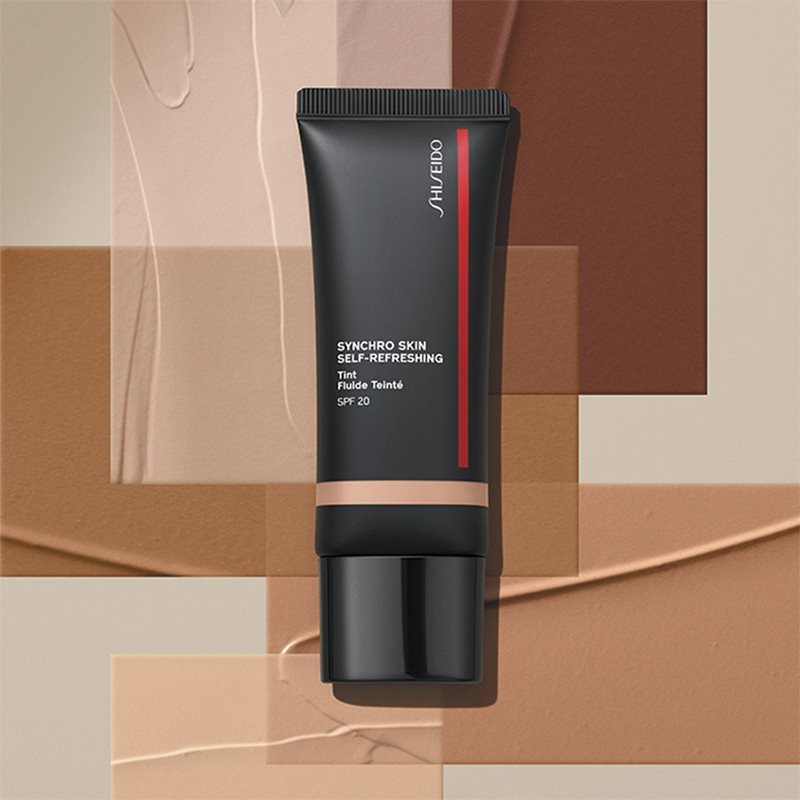 Shiseido Synchro Skin Self-Refreshing Foundation зволожуючий тональний крем SPF 20 відтінок 315 Medium Matsu 30 мл
