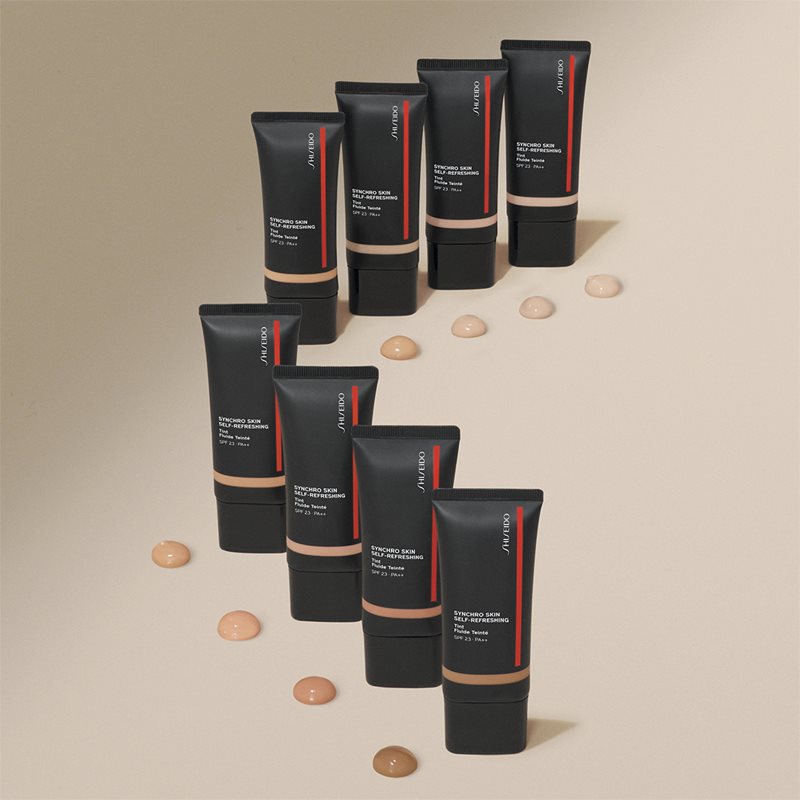 Shiseido Synchro Skin Self-Refreshing Foundation зволожуючий тональний крем SPF 20 відтінок 325 Medium Keyaki 30 мл