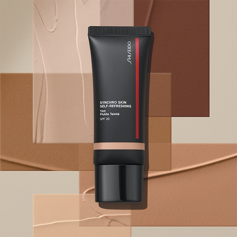 Shiseido Synchro Skin Self-Refreshing Foundation Hydrating Foundation SPF 20 Shade 335 Medium Katsura 30 Ml