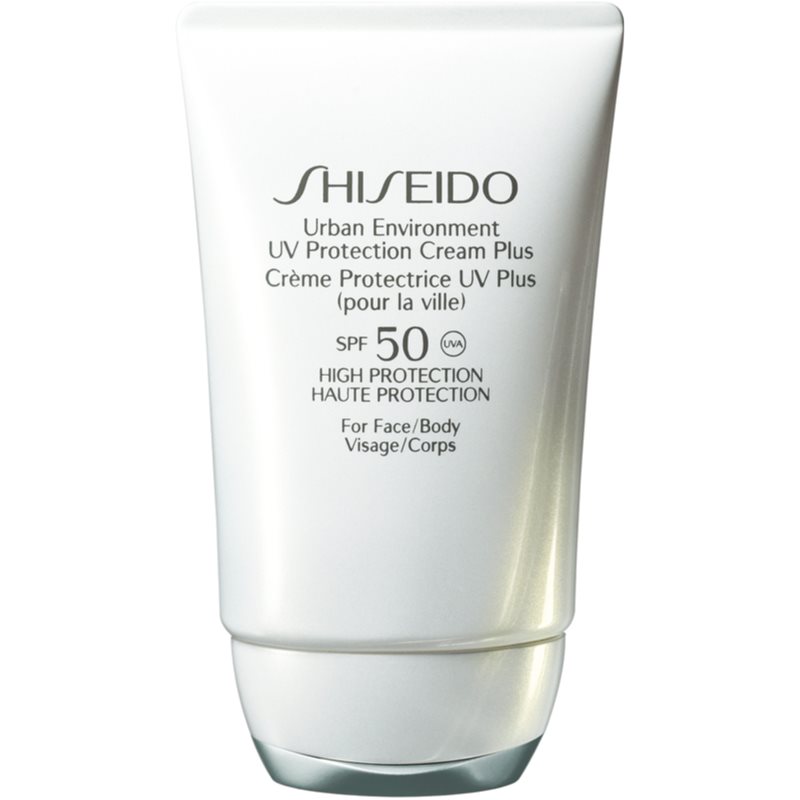 Shiseido Sun Care Urban Environment UV Protection Cream Plus nuo išsausėjimo saugantis kremas SPF 50 50 ml