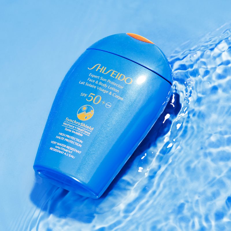 Shiseido Sun Care Expert Sun Protector Face & Body Lotion молочко для засмаги для шкіри обличчя та тіла SPF 50+ 150 мл