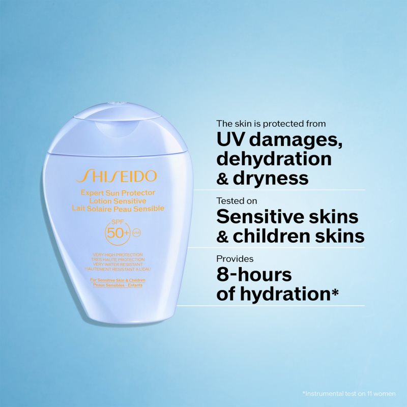 Shiseido Expert Sun Protector Lotion Sensitive SPF50+ ochranné mléko pro citlivou pokožku SPF 50+ 150 ml (obrázek 5)