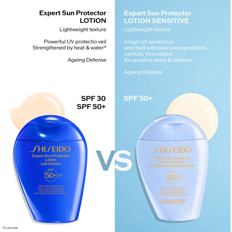 Shiseido Expert Sun Protector Lotion Sensitive SPF50+ ochranné mléko pro citlivou pokožku SPF 50+ 150 ml (obrázek 7)