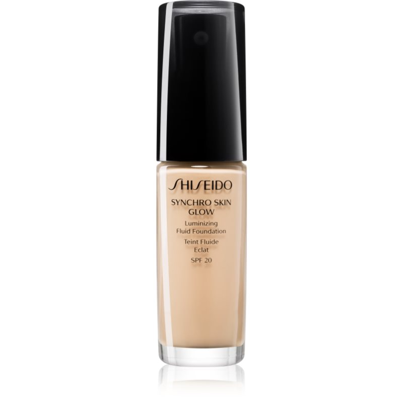 E-shop Shiseido Synchro Skin Glow Luminizing Fluid Foundation rozjasňující make-up SPF 20 odstín Golden 2 30 ml