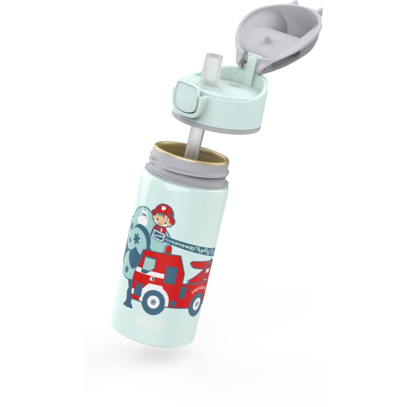 Sigg Miracle School Bottle With Straw Fireman 400 Ml