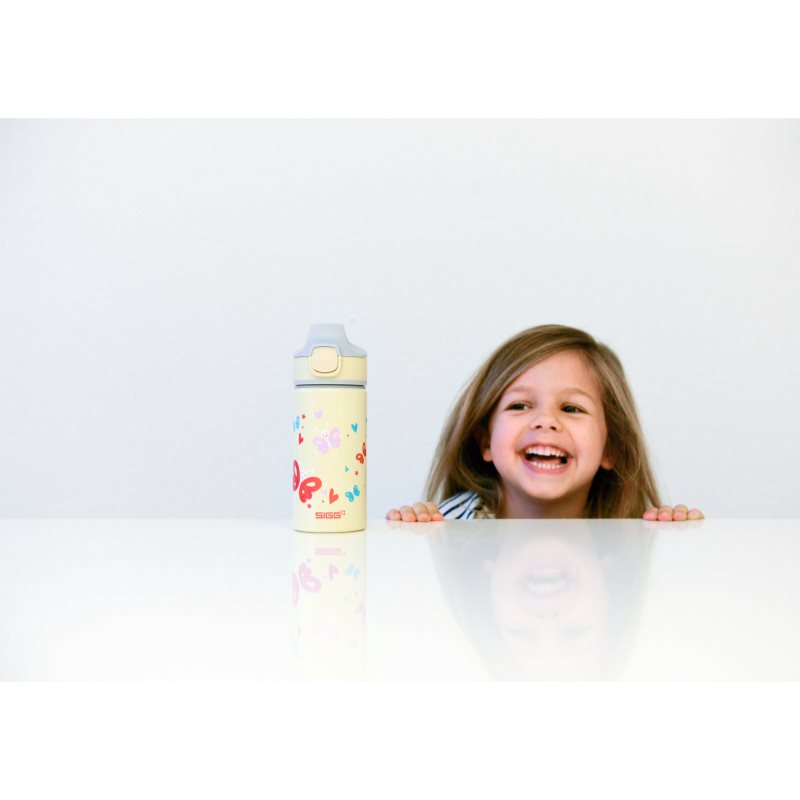 Sigg Miracle School Bottle With Straw Butterfly 400 Ml